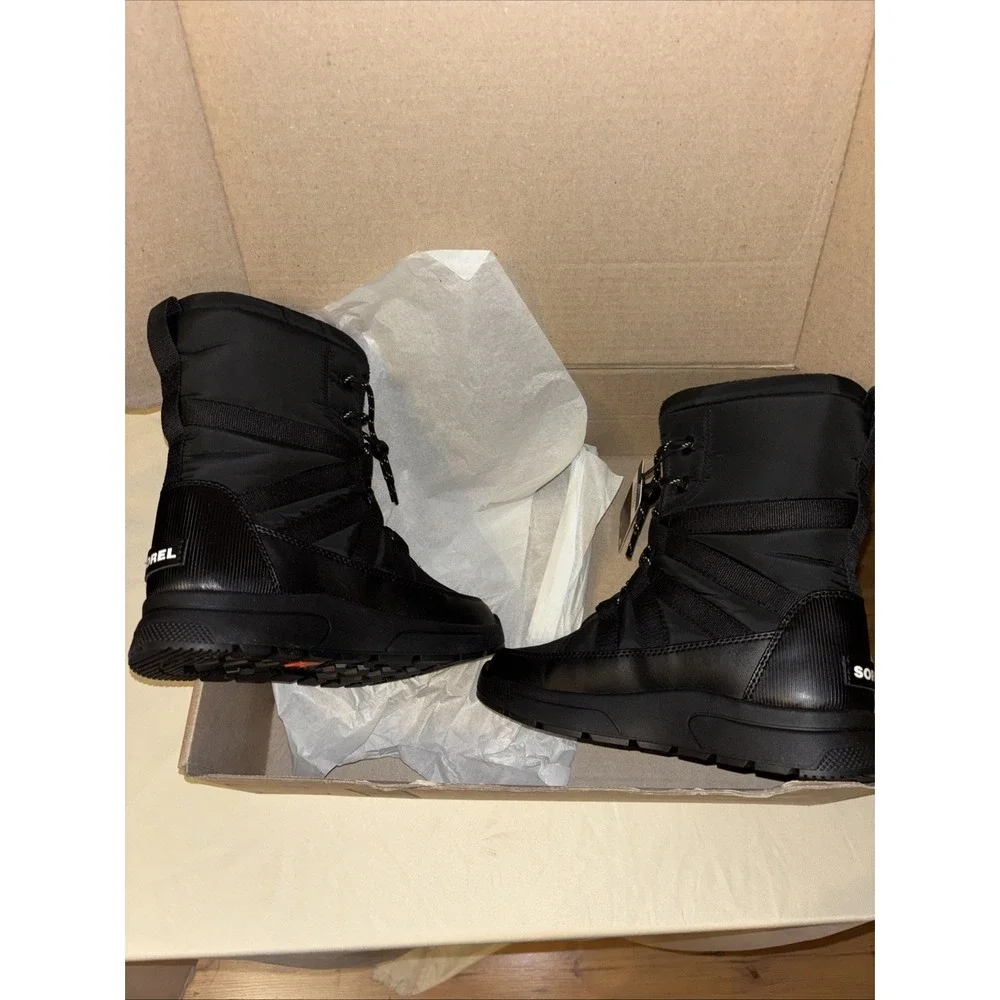 New $140 Sorel Women's 7 Black Whitney III Waterproof Boots